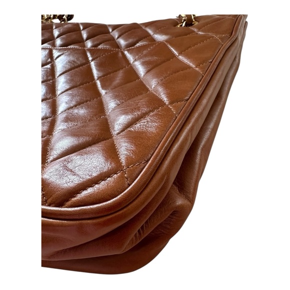 CHANEL Authentic Matelasse Chain Quilted Vintage Shoulder Bag Brown - Picture 7 of 16